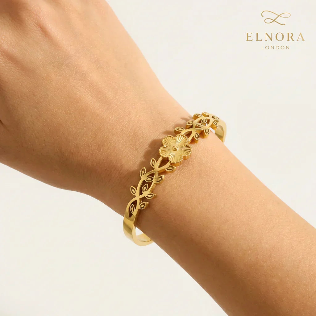 Liora Floral Bangle: The Gold Floral Bangle That Elevates Every Look