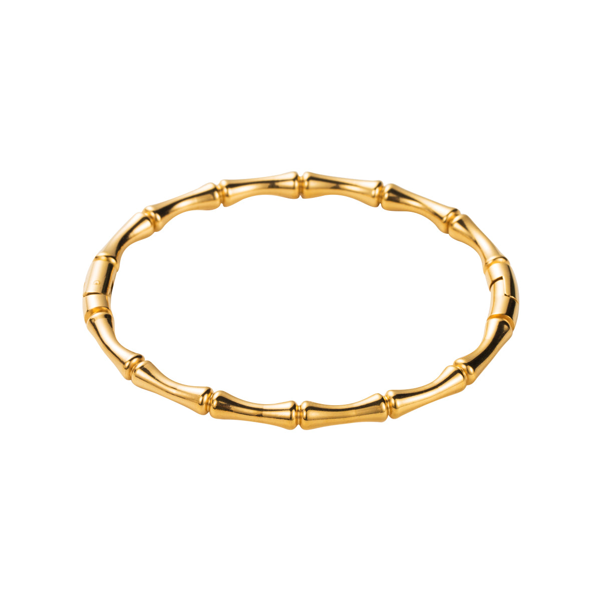 Golden Bamboo Link Bangle