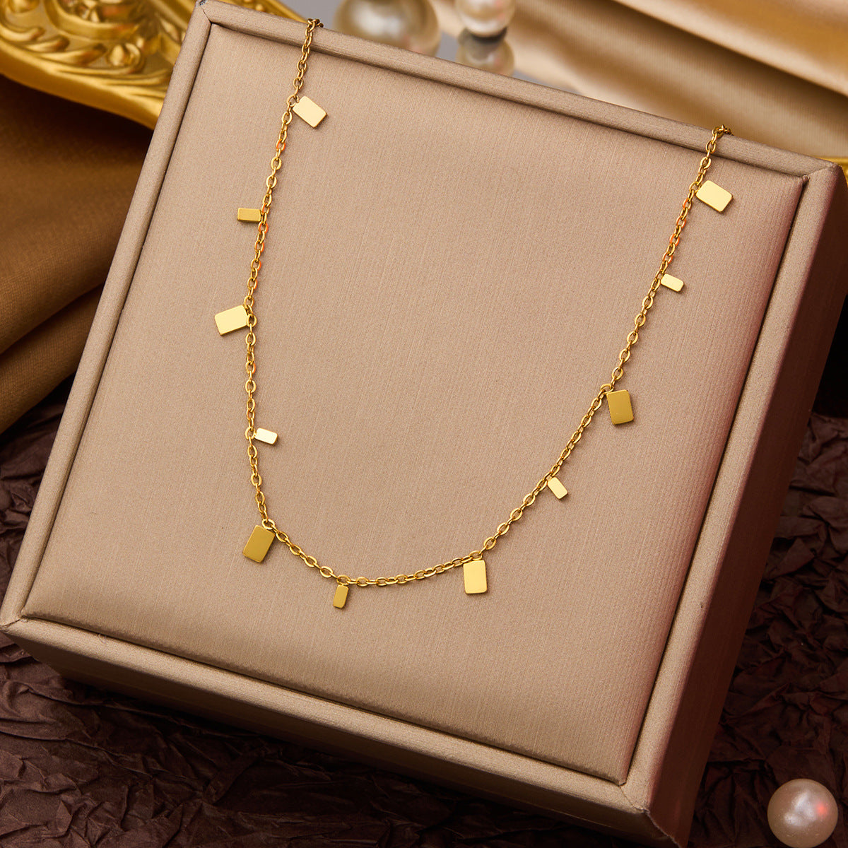 Arie Square charm Necklace