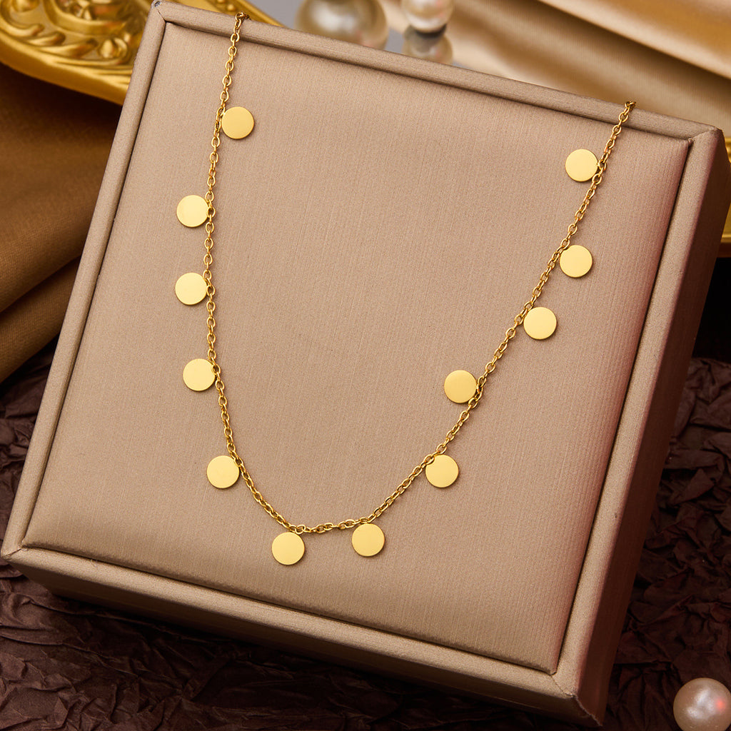 Oria Circle Charm Necklace