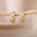 Amora Triple Heart Hoop Earrings