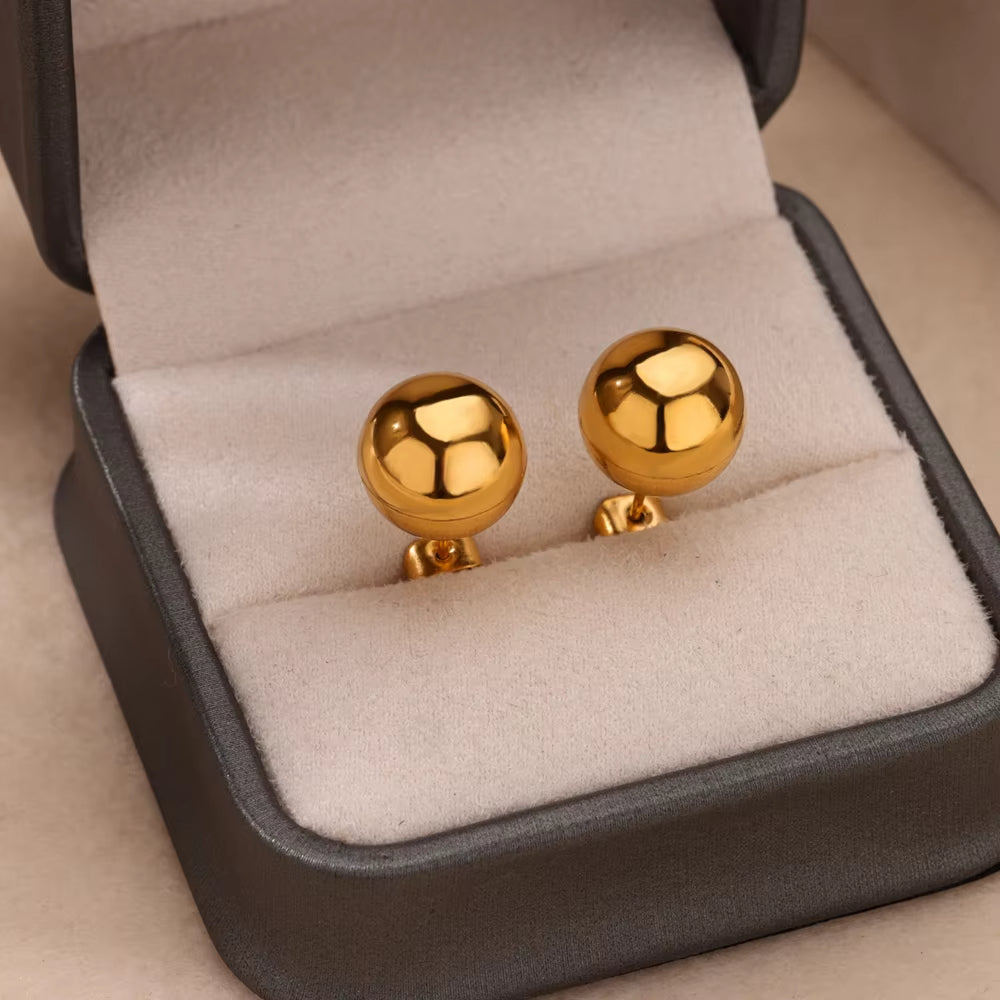 Veloura Dome Stud Earrings