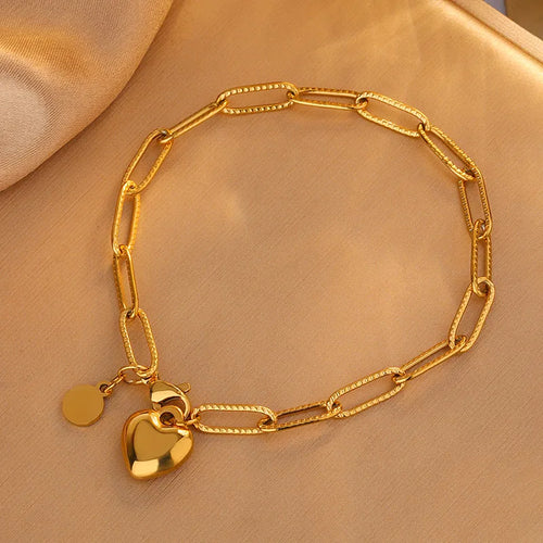 Amara Heart Link Bracelet