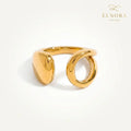 Nira Sculpt Gold Ring