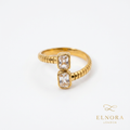Zira Twin Crystal Ring
