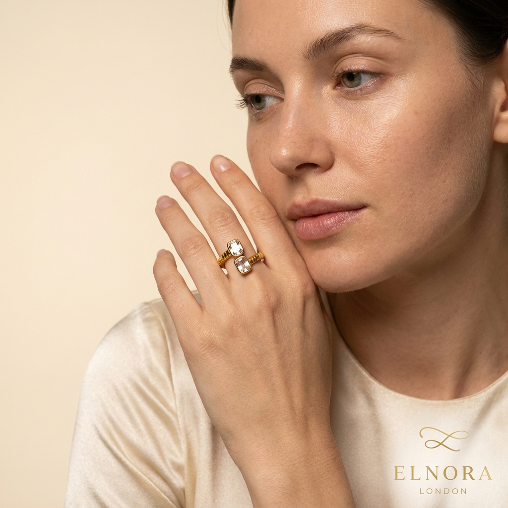 Zira Twin Crystal Ring