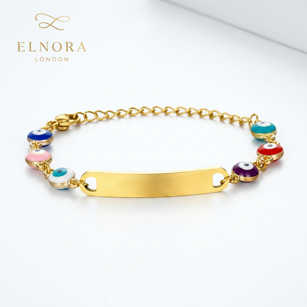 Rainbow Eye Charm Bracelet
