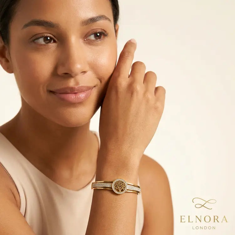 Gold Tree of Life Bangle