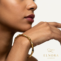 Golden Bamboo Link Bangle