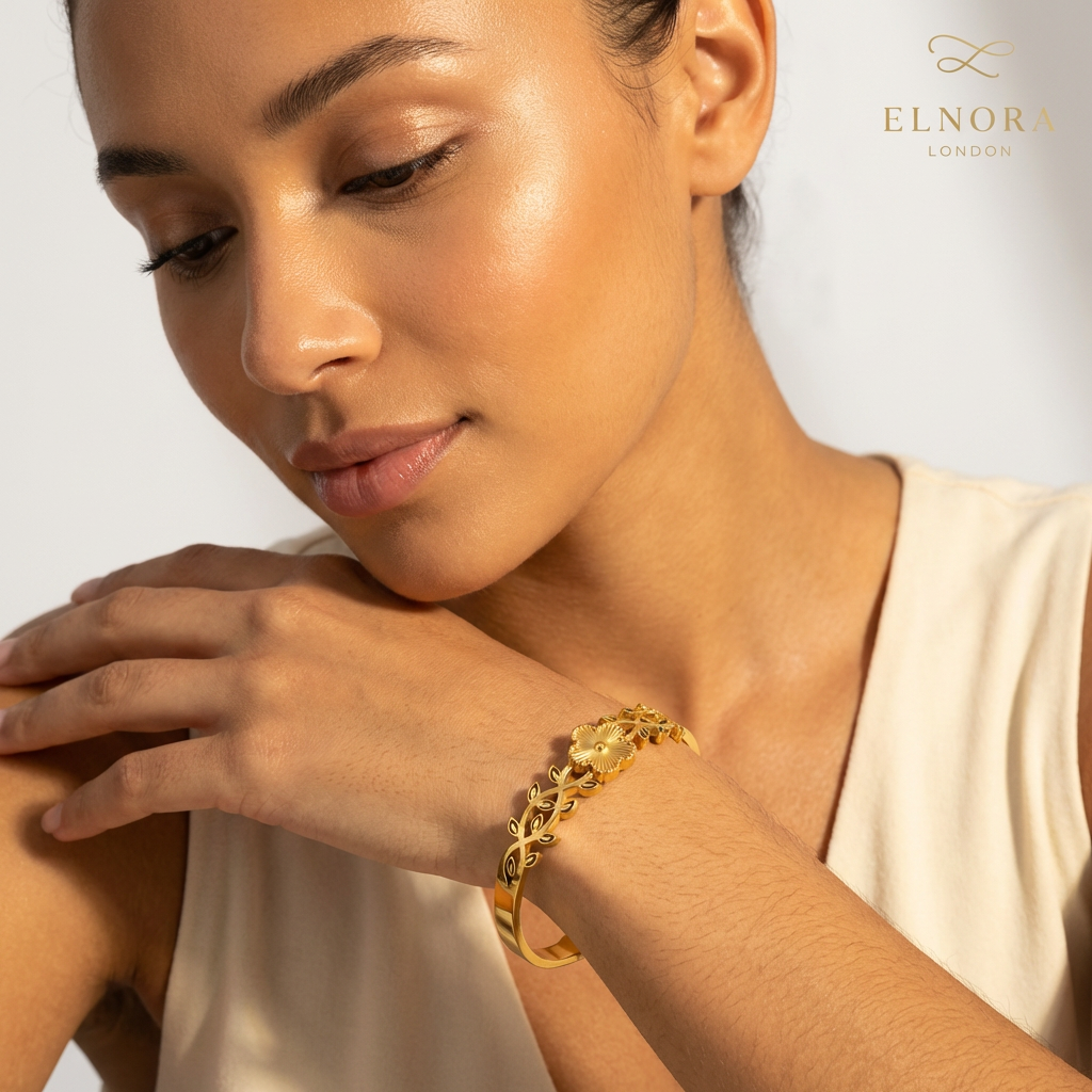 Liora Floral Bangle