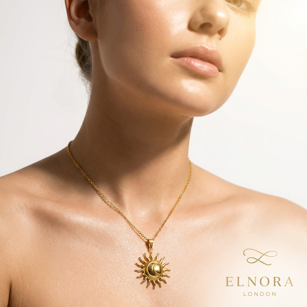 Solstice Sunburst Pendant Necklace