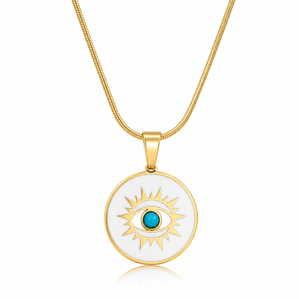 Solara Eye Medallion Necklace