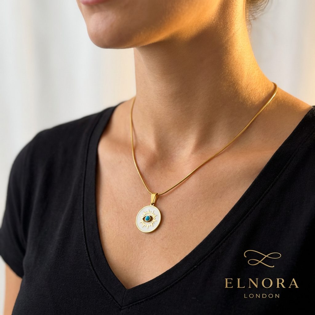 Solara Eye Medallion Necklace