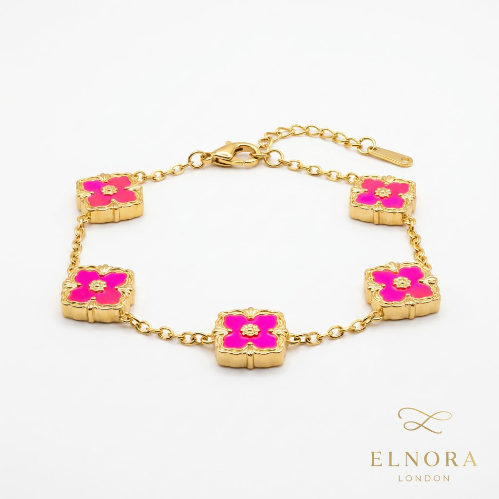 Flamingo Clover Bracelet