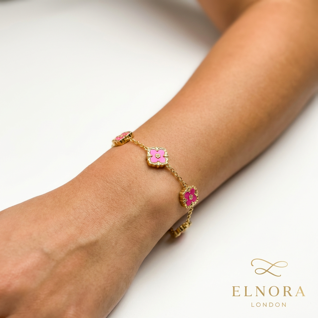 Flamingo Clover Bracelet