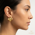 Valora Woven Square Stud Earrings