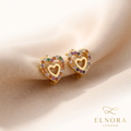 Amora Radiance Heart Hoop Earrings