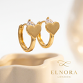 Amora Heart Huggie Earrings