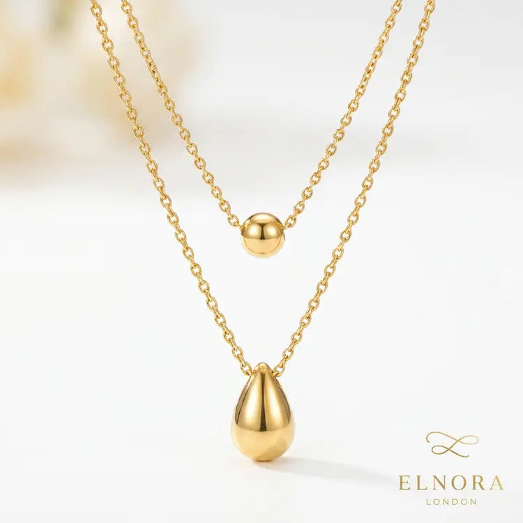 Celeste Drop Layer Necklace