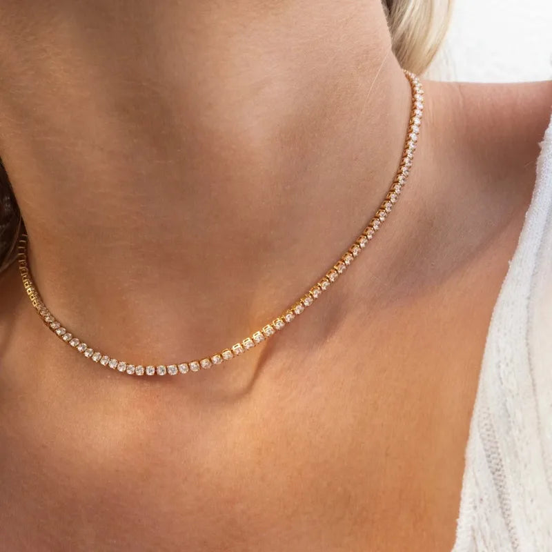 Celeste Tennis Chain Necklace