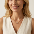 Lunara Crystal Bar Necklace
