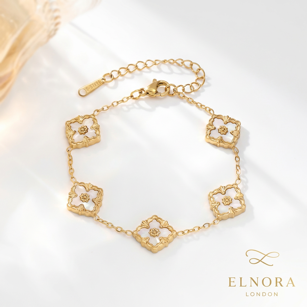 Ivory Clover Bracelet