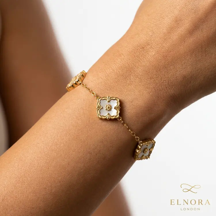 Ivory Clover Bracelet
