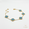 Sky Bloom Clover Bracelet