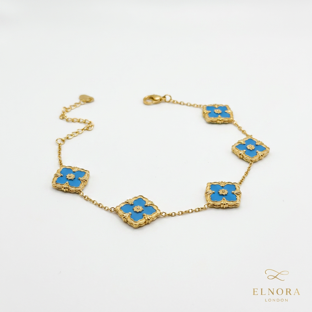 Sky Bloom Clover Bracelet