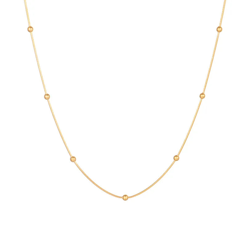 Minimal Round Snake Necklace