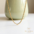 Golden Edge Link Necklace