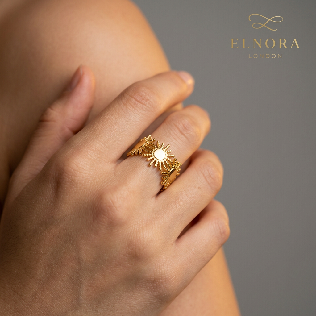 Golden Sunburst Ring