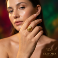 Elowen Ginkgo Leaf Open Ring
