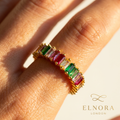 Aria Rainbow Zircon Open Ring