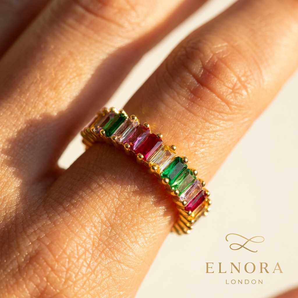 Aria Rainbow Zircon Open Ring