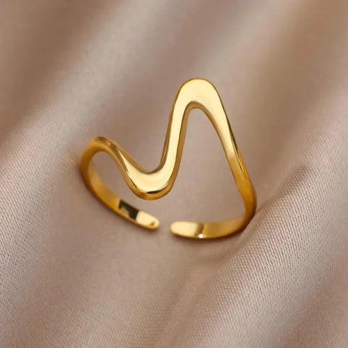 Aura Wave Open Ring