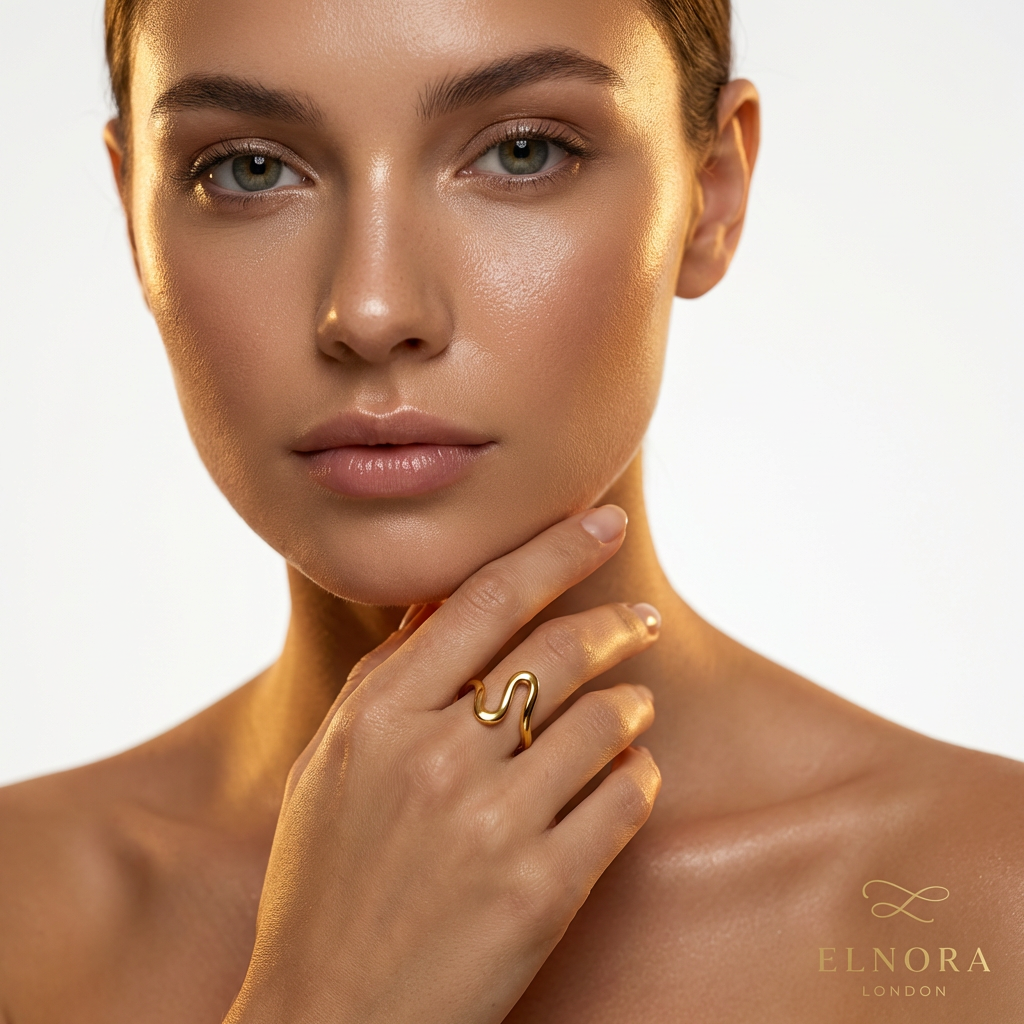Aura Wave Open Ring