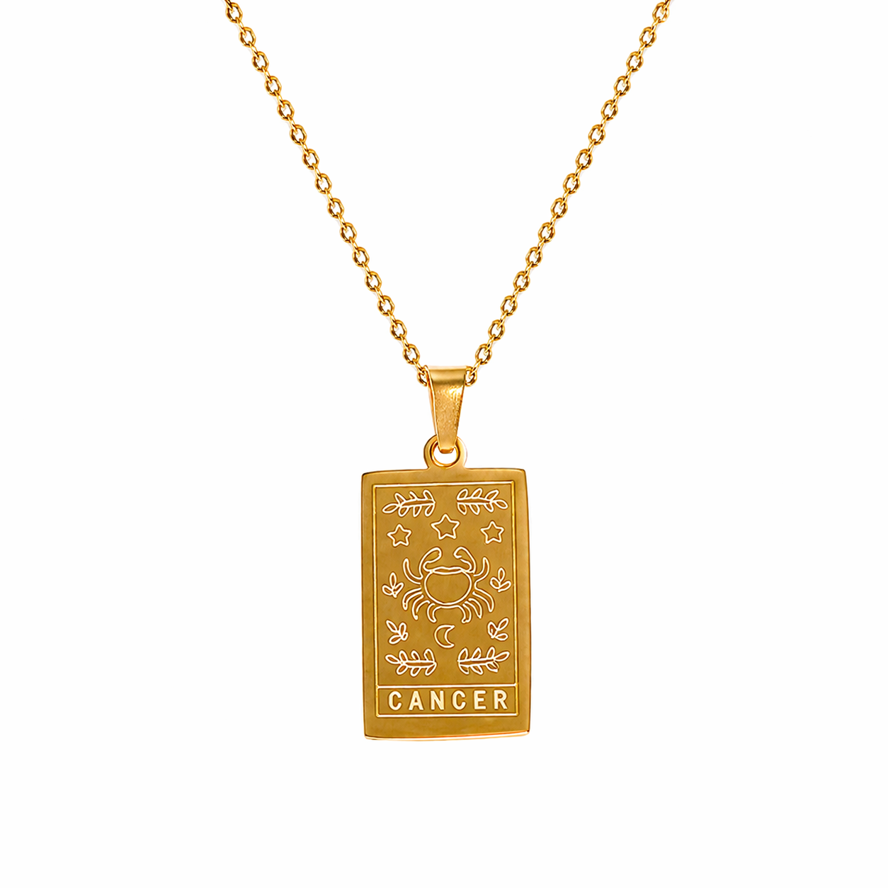 Gold Zodiac Tarot Necklace