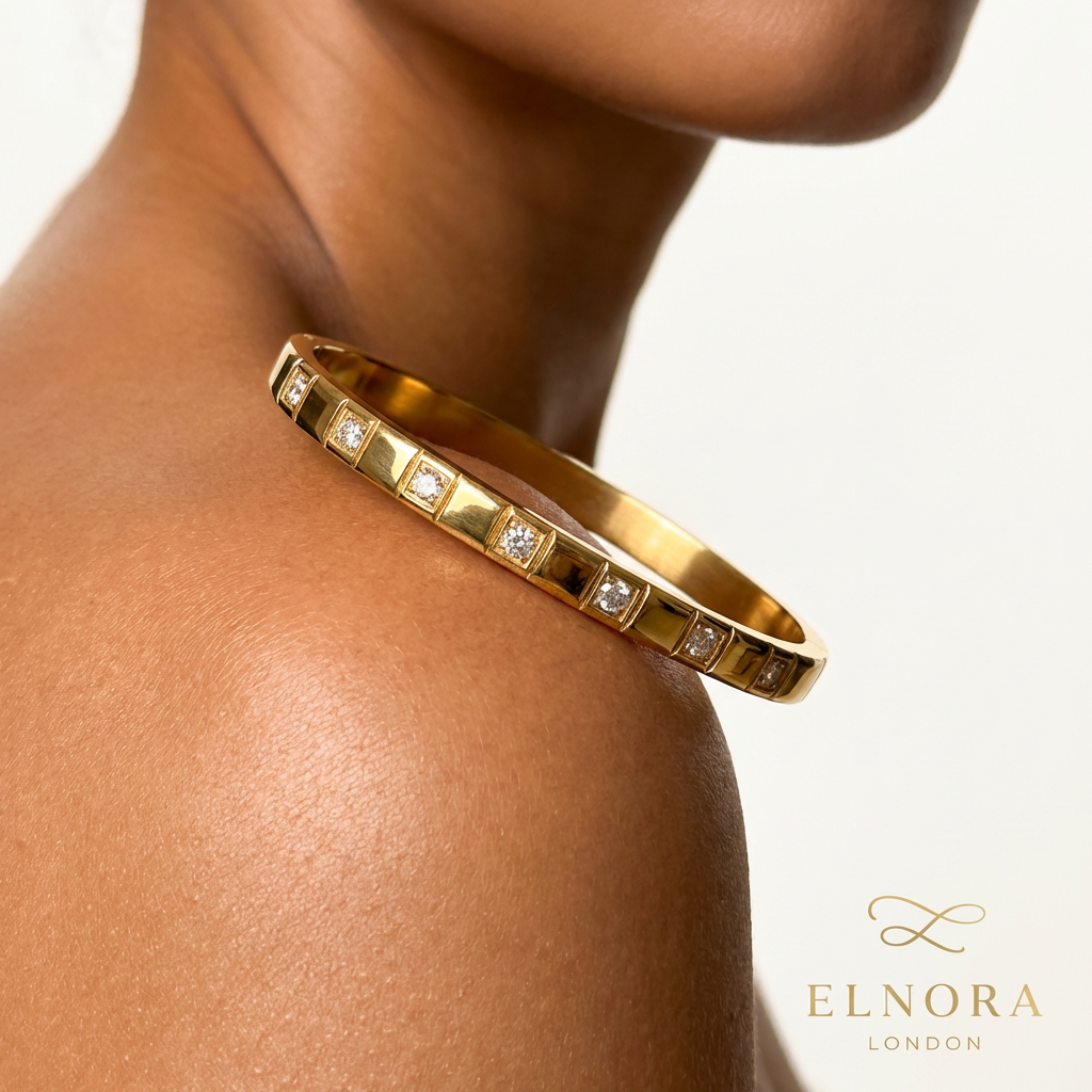 Celeste Zircon Line Bangle
