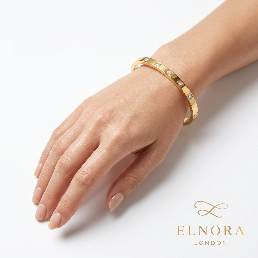 Celeste Zircon Line Bangle