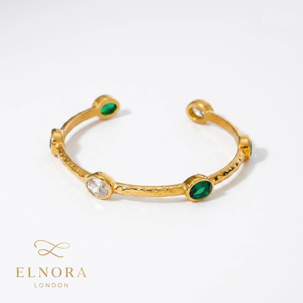 Emerald Whisper Bangle