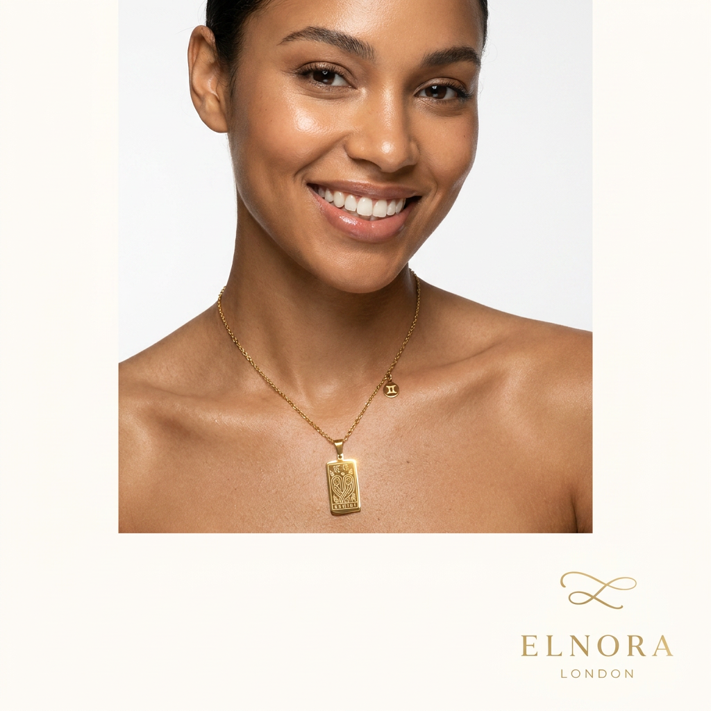 Gold Zodiac Tarot Necklace
