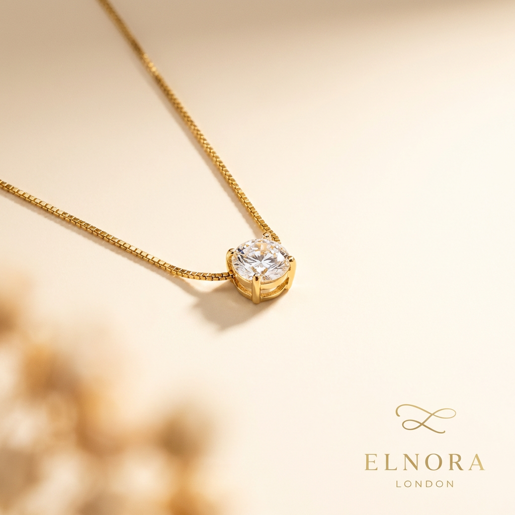 Solitaire Zircon Necklace