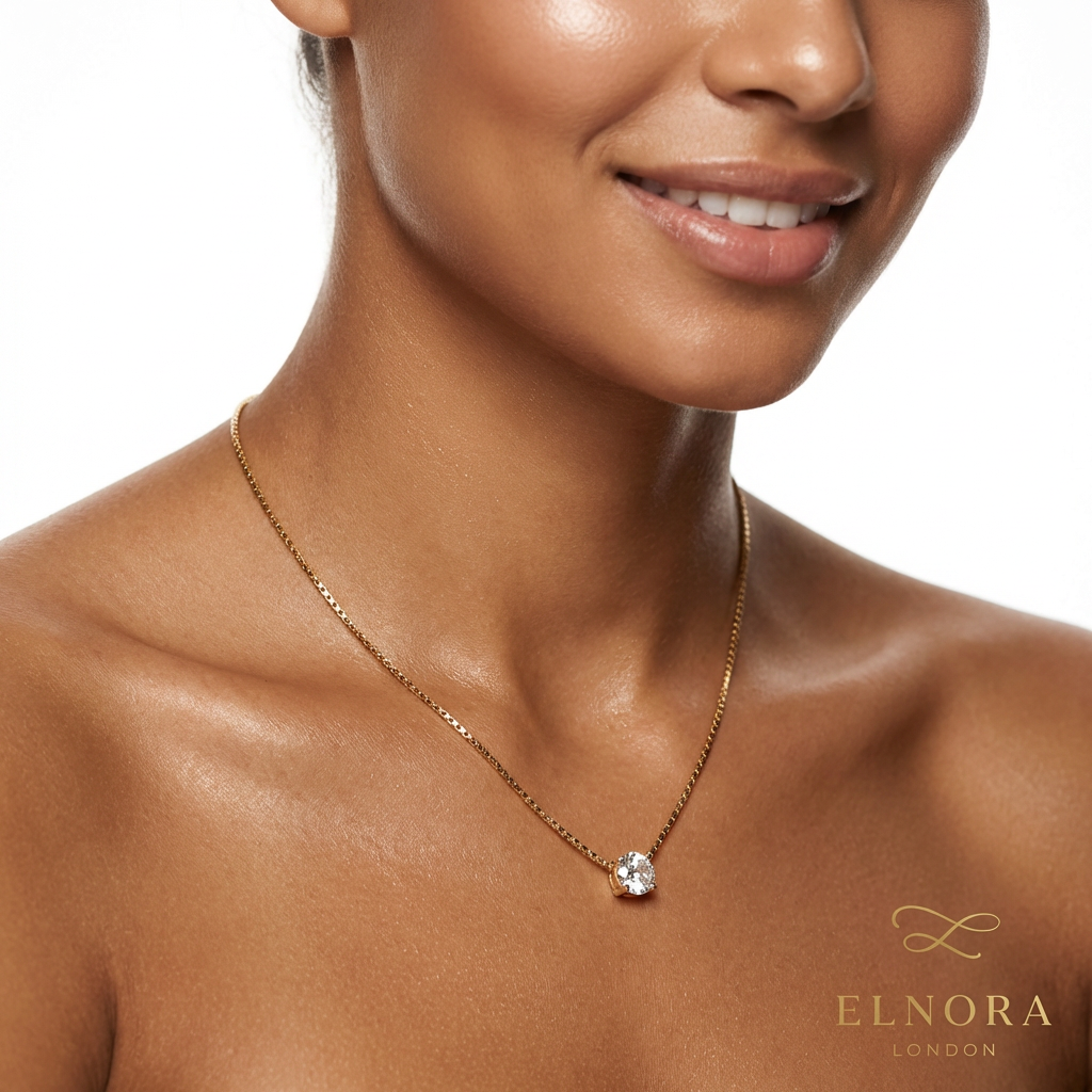 Solitaire Zircon Necklace