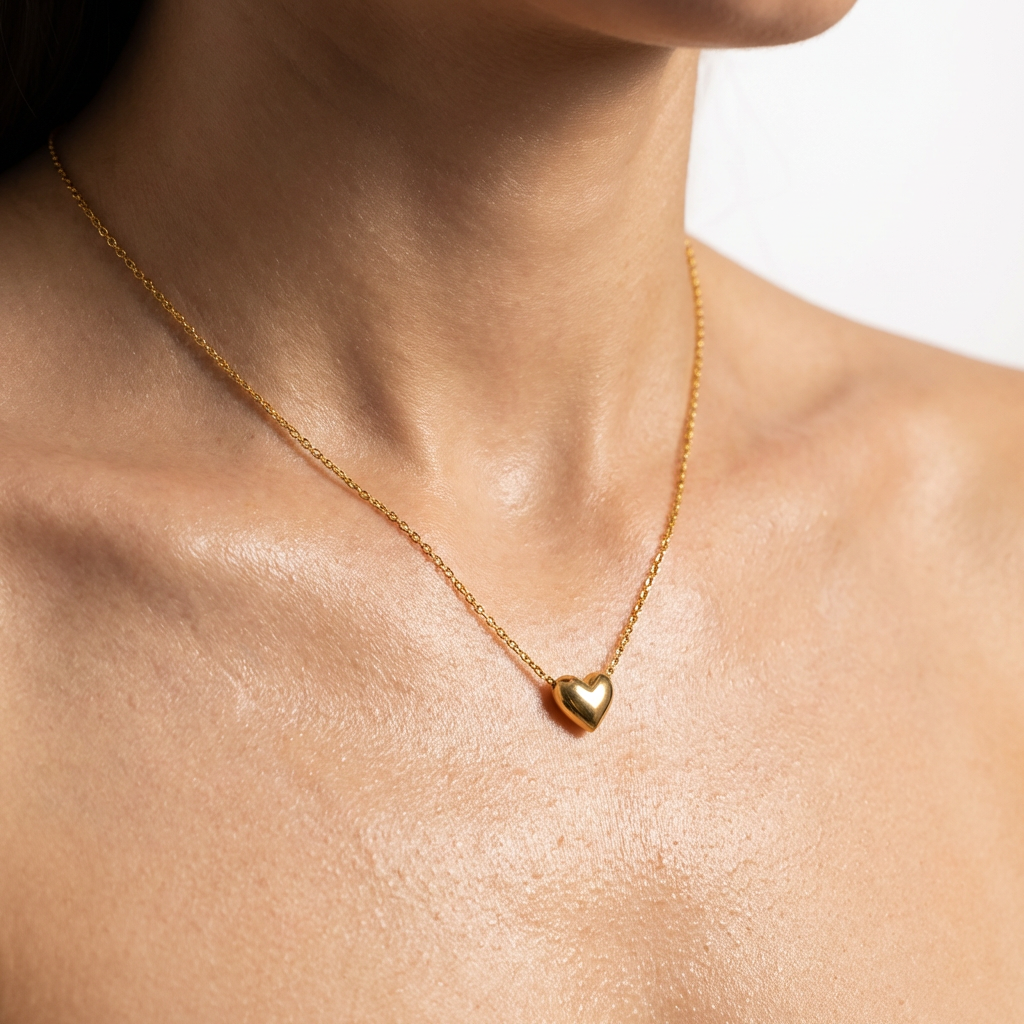 Petite Heart Charm Necklace