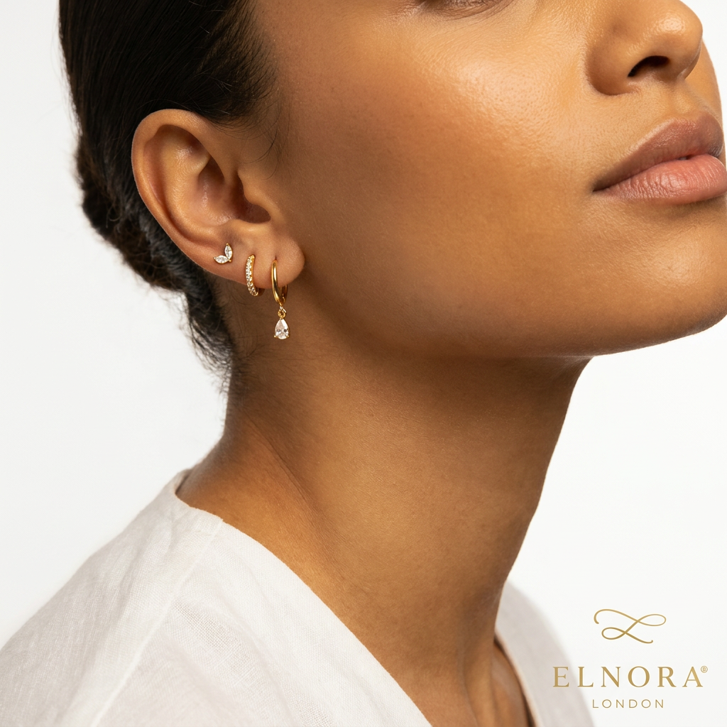 Flutter Drop Hoop Earrings