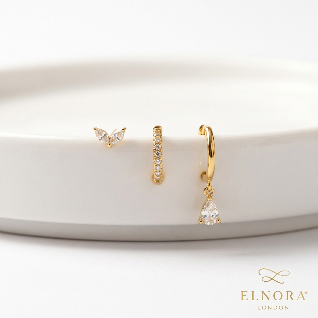Flutter Drop Hoop Earrings