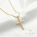 Pearl Cross Grace Necklace